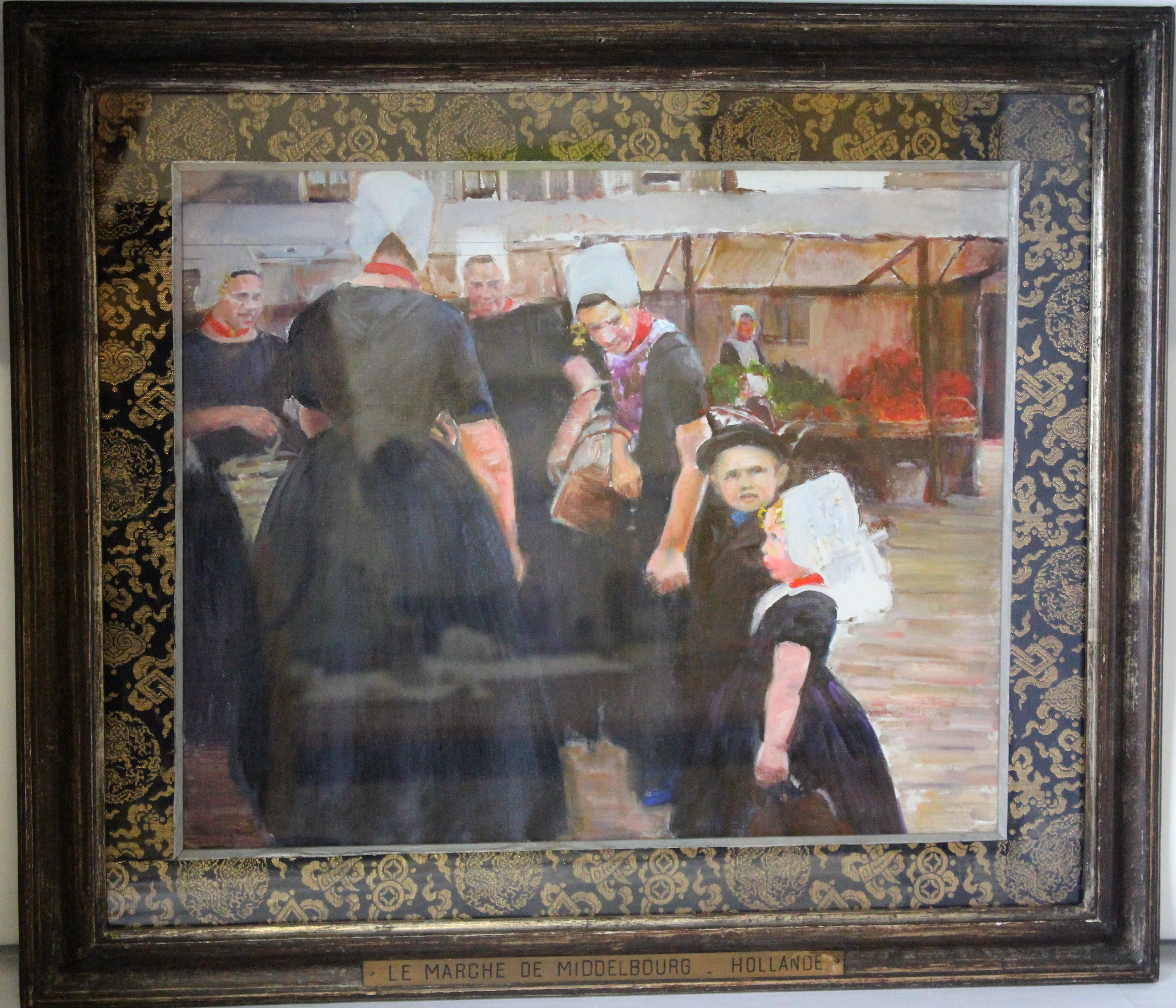 Le marché de Middelbourg (Hollande) (titre inscrit)